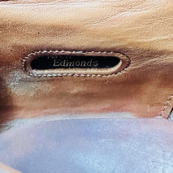 Allen Edmonds Shoes Mens 8 Brown Leather Wingtip Oxford Dress Brogue Classic main image 10